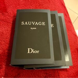 SAUVAGE ELIXIR EAU DE PARFUME. DIOR. LOT OF 3 samples.100% authentic!💕💕💕
